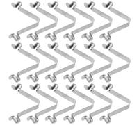 Sosoport Clips de Resorte de Botón Pulsador en Forma de V, Doble Cabeza Hueca y Sólida, 8 Mm, 40 Piezas, para Postes de Tienda, Kayak y Accesorios de Palas, Fijación Rápida y