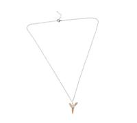 Sosoport Collar de Colgante Natural con Cadena de Joyería de Fósiles Accesorio Vintage para Hombres y Mujeres para Amigos y Familiares