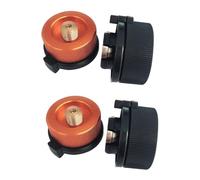 Sosoport Conector De Estufa Dividido (2 Unidades) Convertidor De Tanque De Gas Boquilla De Transferencia para Botella De Gas Resistente Y A Prueba De Fugas.