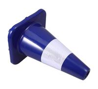 Sosoport Cono de Tráfico de PVC Reflectante Rojo 30X20X20 CM Cono de Construcción Ligero y Resistente para Señalización Vial Estacionamiento y Seguridad Carreteras