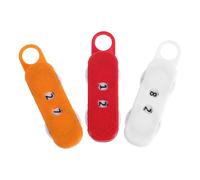 Sosoport Contador de Puntos para Tejer Pantalla Numérica Clara, Reseteable, Estilo Barril, Material Plástico, Pack de 3 Piezas para Amigurumi y Tejido a Mano