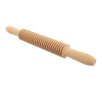 Sosoport Cortador de espaguetis, rodillo de madera para pasta, herramienta de cocina para fideos hechos a mano y masa de pizza, mango fácil de agarrar, 12.99X1.57X1.57in