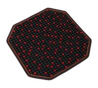 Sosoport Cubierta Asiento Coche Madera Natural Masaje Refrescante Transpirable Cojín Verano para Automóvil Oficina Hogar Color Vino Elegante