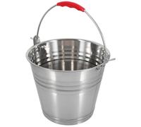 Sosoport Cubo de Agua Portátil con Asa de 5 L de Acero Inoxidable Resistencia Oxidación y Fondo Extra Pesado, Adecuado para Leche en Pastoreo y Uso Doméstico