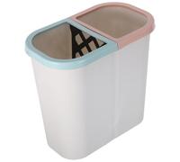 Sosoport cubo de basura de la cocina papelera escritorio bote de basura para cocina garbage can del baño del baño Beige