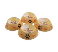 Sosoport Cuencos de Papel Conmemorativos para Mascotas 4 Unidades, Suministros Funerarios para Perros y Gatos, Artículos para Servicio Memorial, Accesorios Ligeros para Ritual