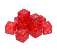 Sosoport Dados De Fiesta y rol 5 Puntas Resina Miniatura Accesorio De Juego Paquete De 10
