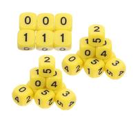 Sosoport Dados de Matemáticas 0-5 20 Piezas Acrílicos Numerados Juego Educativo Herramienta de Aprendizaje Práctica para Enseñanza Casa y Escuela Juegos de Mesa