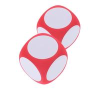 Sosoport Dados Gigantes de Espuma Reutilizables de 6 Cm para Aula Juegos Interactivos Dados Borrosos para Aprendizaje Material Escolar 2 Piezas