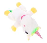 Sosoport de Mano de Dibujos Animados Interactivas Niños Unicornio Suave Material de Felpa Decorativos Cuentos 2 Piezas
