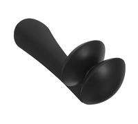 Sosoport De Pie Negro Campanas De Hierro y Plástico, Maraca Para Percusión y Accesorio De Pandereta, Instrumento Musical De Acompañamiento Para Actuaciones y Educación Infantil