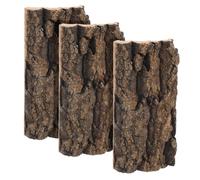 Sosoport Decoración De Corteza Decorativa 3 Pcs para Acuario De Reptiles Decoración Natural para Peceras Diseño Simple