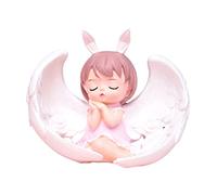Sosoport Decoración de Tarta Ángel Niña Premium Adorno para Pasteles Cumpleaños y Decoración de Mesa Infantil