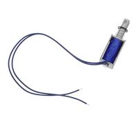 Sosoport Electroimán Solenoide de Empuje y Tracción Dc 12v 2A Actuador Compacto Mecanismo de Émbolo para Automatización Industrial Interruptor Eléctrico Retráctil para Maquinaria y