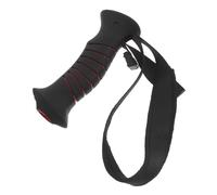 Sosoport Empuñadura para Bastón de Trekking 18 Tubos Correa de Muñeca Roja y Negra, Mango Ergonómico Antideslizante, Accesorio Reemplazable para Senderismo, Esquí y Actividades al Aire