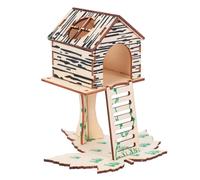 Sosoport En Casa De Escondite para Hámster Cabaña De Escondite para Hámster Casa De Juguete Villa para Mascotas Pequeñas