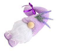 Sosoport Enano Morado De Tela, Muñeco Enano De Peluche, Tamaño Compacto, Decoración para Primavera y Verano, Accesorio Decorativo para Hogar y Oficina