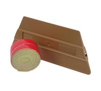 Sosoport Escobilla de Goma para Film Transparente Estático, Aplicador de Escobilla de Goma para Envoltura de Vinilo, Raspador de Plástico Amarillo con Imán, Herramienta para Tintado