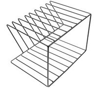 Sosoport Estantería de Hierro Negra para Escritorio Organizador de Oficina Multifuncional Soporte para Discos de Vinilo y Libros Estructura Metálica Resistente para Almacenamiento en