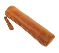 Sosoport Estuche de Cuero y Diseño Creativo Vintage para Bolígrafos Almacenamiento Práctico Adecuado para Oficina y Trabajadores Que Necesitan Orden