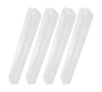 Sosoport Estuche Transparente para Guardar Pinceles de Pintura Tapa Estable y Diseño Ligero, 4 Piezas de Plástico para Actividades Comerciales y Exposiciones