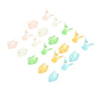 Sosoport Figuras de Cisnes de Resina Que Brillan Oscuridad Mini Adornos Decorativos de Escritorio 20 Piezas Tamaño Pequeño Ideales para Decoración Infantil y Centros de Mesa