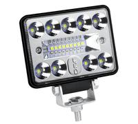 Sosoport Foco LED de Trabajo 57w 19 LED Ip67 para Camión y Barco | Carcasa de Aluminio, 6000k y 5400lm, Entrada 9v-30v, Uso en Obra y Conducción Off-road