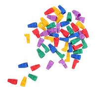 Sosoport Fundas Protectoras para Cables De Datos Ethernet Cat5 Cat6 Cat7, Multicolor, 50 Unidades, Gestión y Protección De Conectores para Redes Informáticas, Uso Profesional y Doméstico