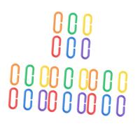Sosoport Ganchos Plastico 400 Piezas Loro Juguetes Ganchos C-Clips Eslabones De La Cadena C-Clips Loro C-Enlaces Piezas Cadena Pajaros
