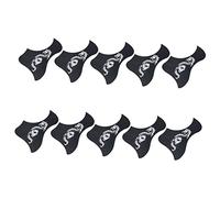 Sosoport Golpeador Autoadhesivo para Guitarra Clásica 40/41, 10 Unidades Pvc Negro y Plata, Placa Protectora Antirayaduras, Accesorio Fácil de Instalar para Músicos y Estudiantes