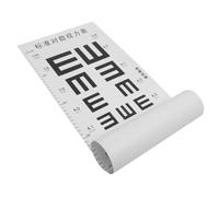 Sosoport Gráfico Ocular Estándar Con Medición De Altura Resistente Al Agua Desgarro Cuadro Prueba Visual Para Niño Niña Casa Material Pvc Duradero