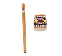 Sosoport Güiro de de Madera (Instrumento de Percusión) para Niños Juguete Educativo Acabado Natural Seguro Peques para Juegos Interactivos y Diseño