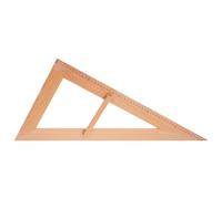 Sosoport Herramienta Triangular De Madera para Medir Ángulos Regla Didáctica Mango para Uso En Clases Escolares y Actividades Geométricas 52x29 Cm