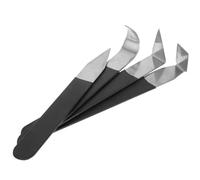 Sosoport Herramientas manuales para esculpir arcilla de acero inoxidable, juego de 4 piezas con formas diferentes para tallado y trabajo en cerámica