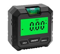Sosoport Inclinómetro Digital Magnético Negro Burbuja Medidor de Ángulos y Transportador Nivel Electrónico para Carpintería Construcción y Automóvil Buscador de Ángulos Preciso