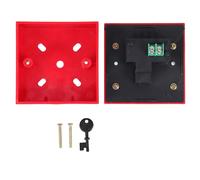 Sosoport Interruptor de Alarma Manual Reiniciable para Seguridad contra Incendios, Botón Rojo de Emergencia Rápido, Compatible Sistemas Tradicionales, Adecuado para Prevención Industrial