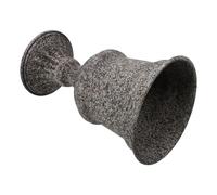 Sosoport Jarrón Desgastado de Metal Vintage Urna Alta para Flores de Boda Decoración Rústica Clásica para Porche y Jardín