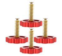 Sosoport Juego de 4 Piezas para Nivelar Cama Caliente, Tornillos Metálicos M4 Muelles para Impresora 3d Cr10, Accesorios de Repuesto para Impresoras 3d, Compatible para Mejorar Precisión