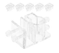 Sosoport Juego de 6 Abrazaderas Acrílicas Transparentes para Tubo de Agua de Acuario Soporte Flexible para Mangueras de Pecera Clip Antifugas para Tubería de Agua Fijación Segura y