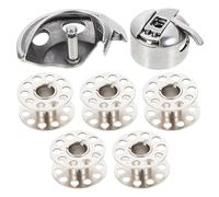 Sosoport Juego de Bobinas para Máquina de Coser Antigua, 1 Bobina Carcasa y 5 Núcleos, Accesorios de Costura Compatibles, Kit Profesional para Labores y Reparaciones Domésticas