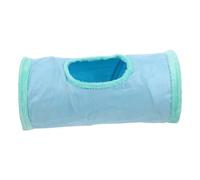 Sosoport Juguete Túnel Plegable para Gatos de Interior Mirilla y Pelota de Peluche Colgante Tubo para Mascotas y Gatitos