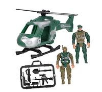 Sosoport Juguetes Militares De Mini Soldados con Helicópteros y Accesorios De Juego Educativo y Juguete Seguro y Realista para Desarrollar Imaginación y Memoria