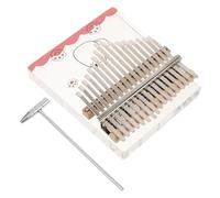 Sosoport Kalimba Acrílica Transparente de Teclas Piano de Pulgar Compacto y Portátil Instrumento Musical para Principiantes Caricatura de Tocar y Llevar
