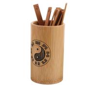 Sosoport Kit de Herramientas de Divinación de Bambú Chino para Feng Shui y Aprendizaje del I Ching Portátil y Artístico con Cubo de y Varillas