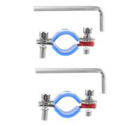 Sosoport Kit de Reparación para Silla de Oficina Que Se Hunde 2 Topes de Acero Inoxidable 304 Goma para Ajuste de Altura Incluye Llave Hexagonal para Fijación sin Cambiar Cilindro