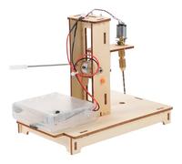 Sosoport Kit Mini Taladro de Columna para Bricolaje Prensa de Taladro de Banco Pequeño Máquina de Perforación Manual Compacta para Experimentos Científicos y Proyectos Educativos 1