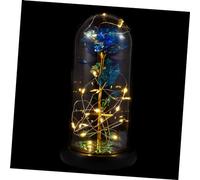 Sosoport Lámpara de Flor Artificial con Luz LED para San Valentín Decoración Elegante de para Aniversario y Dormitorio