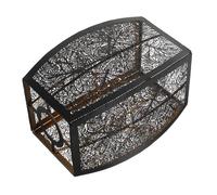 Sosoport Lámpara de Hierro Moderna con Pantalla Metálica Diseño Artesanal para Salón Comedor y Oficina Difusor de Luz Cálido y Resistente para Iluminación Interior