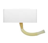 Sosoport Lavabo de Baño Pequeño de Pared en Plástico Blanco, Diseño Ligero y Ahorrador de Espacio para Apartamentos Pequeños y Baños Compactos sin Necesidad de Taladros
