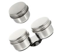 Sosoport Lavadora de Pinceles de Artista 2 Piezas Acero Inoxidable Tapa, Recipiente para Lavado de Pinceles y Solventes, Cuencos Duraderos para Pintura al Óleo y Acuarela, Uso Reutilizable